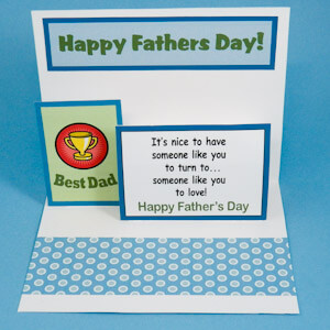 Father's Day Pop-up Card Idea Using Cardstock