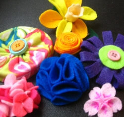 Felt & Easy Flower Craft With Buttons