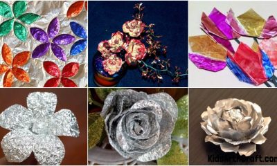 Foil Flower Crafts for Kids