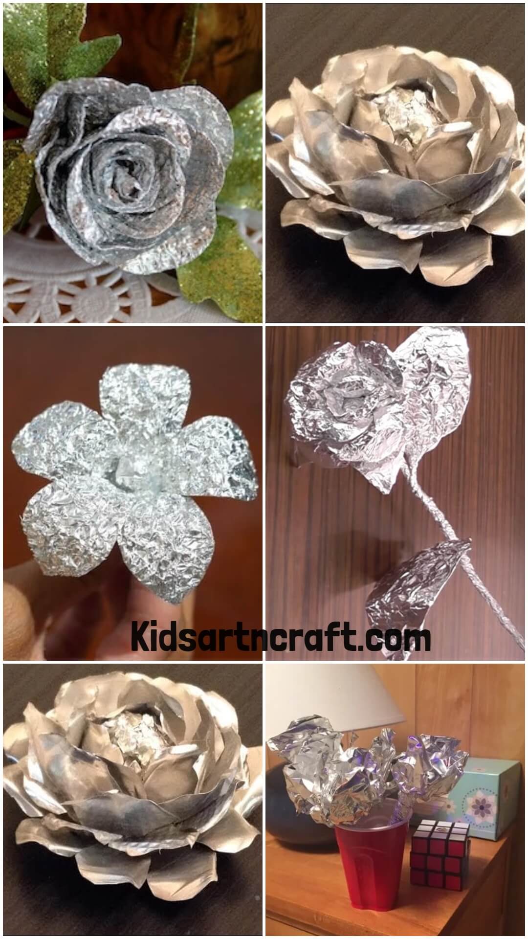  Foil Flower Crafts for Kids