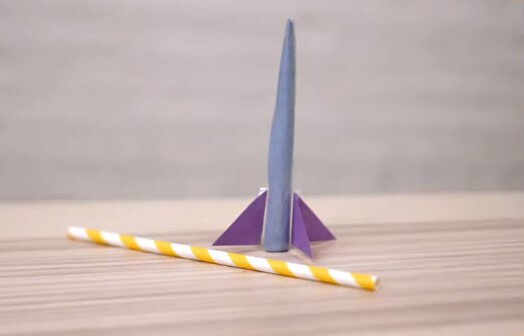 Fun Activities for Kids: Making Rockets Using Paper Straw DIY Easy To Make Straw Rockets 
