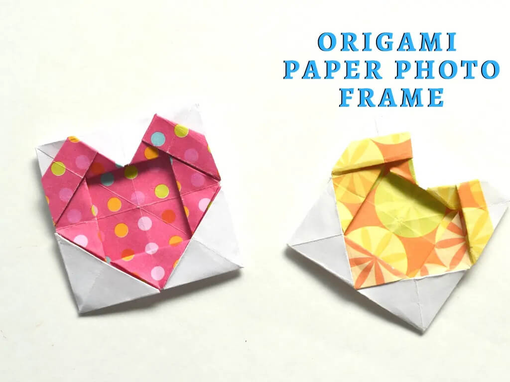 Fun Activities To Make  Paper Mini Heart Photo Frame Craft Idea