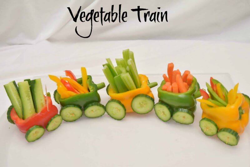 Fun & Creative Vegetable Train Party Food Idea For Party