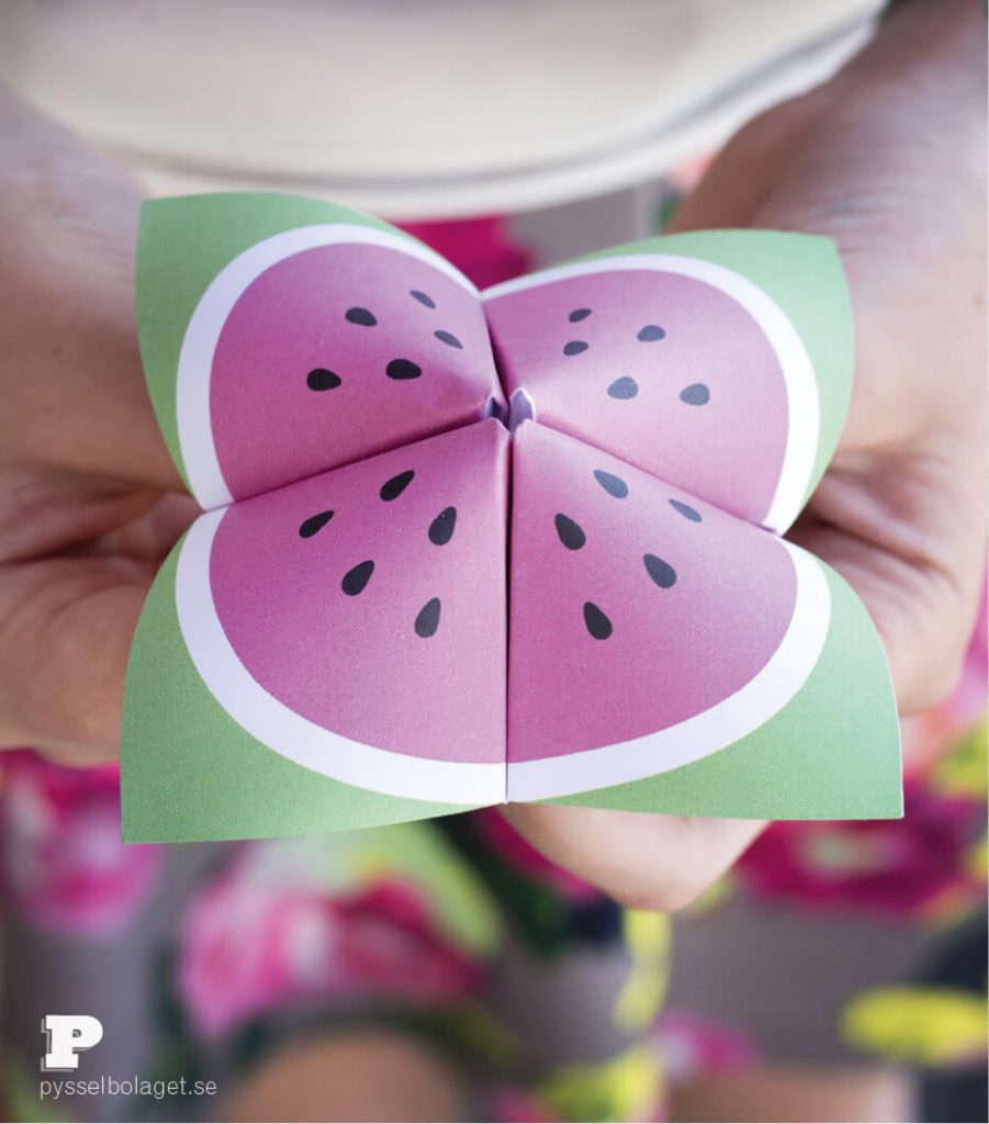 Fun & Easy Watermelon Origami Paper Chatterbox Craft Ideas