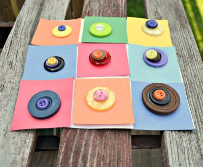 Fun Button Art & Craft Idea For Kids