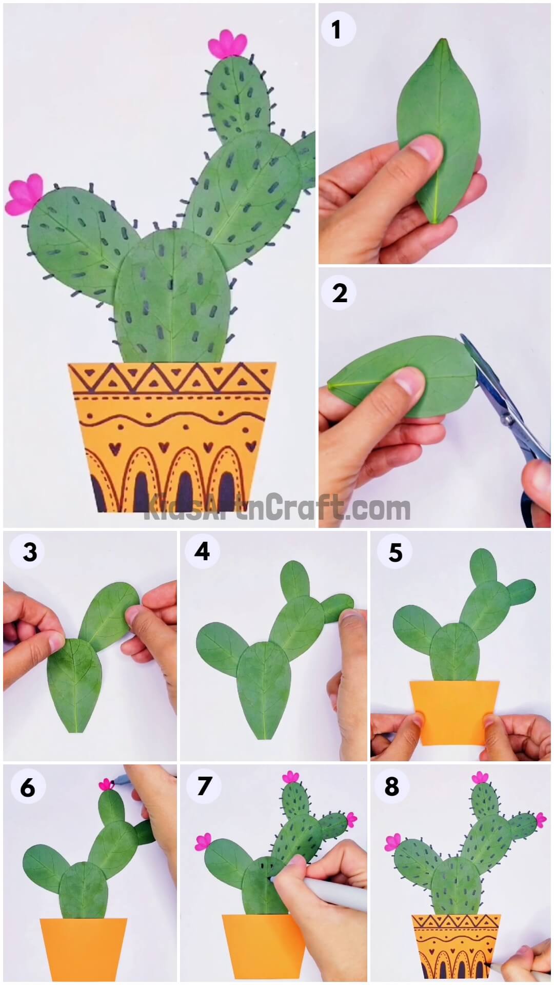 Fun To Make Cactus & Flowerpot Art & Craft