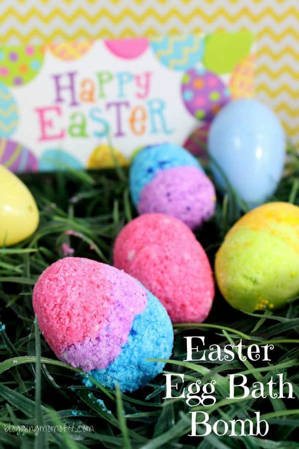 Fun to Make Easter Egg Bath Bomb Recipe Idea For Easter Decoration