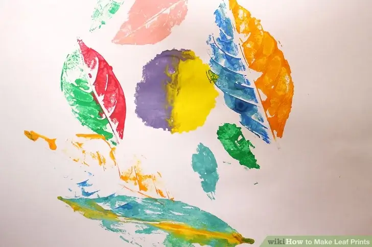 Fun to Make Leaf Print Art Idea For Preschoolers & Toddlers