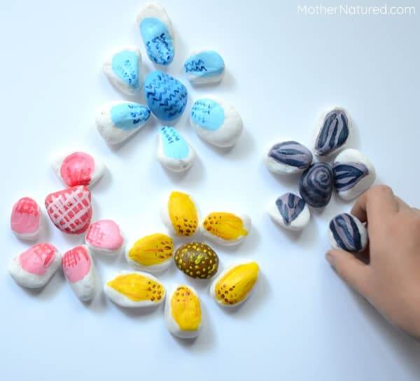 Fun-To-Make Painted Rock Flower Craft For Kids