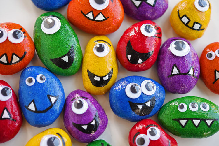 Funny & Crazy Salt Dough Halloween Monster Craft For Toddlers
