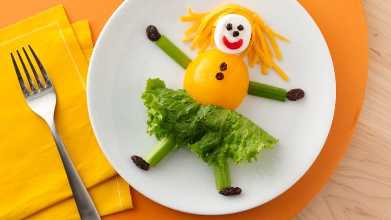 Funny Salad Recipe Idea For Kids