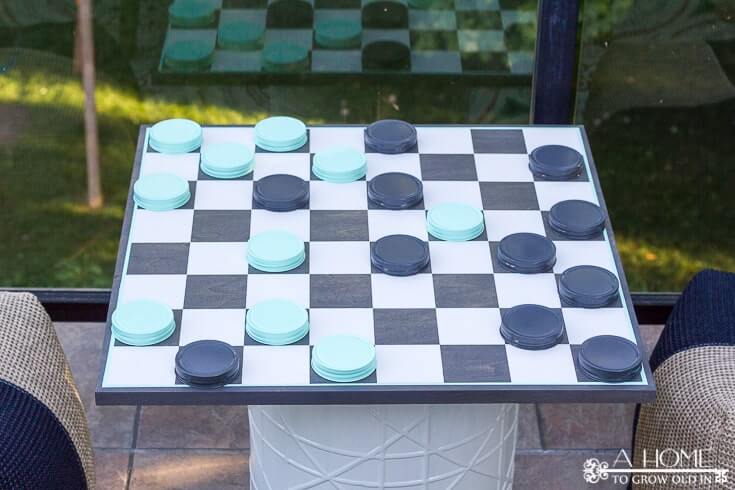 Giant Outdoor Checkerboard Craft Idea For Kids