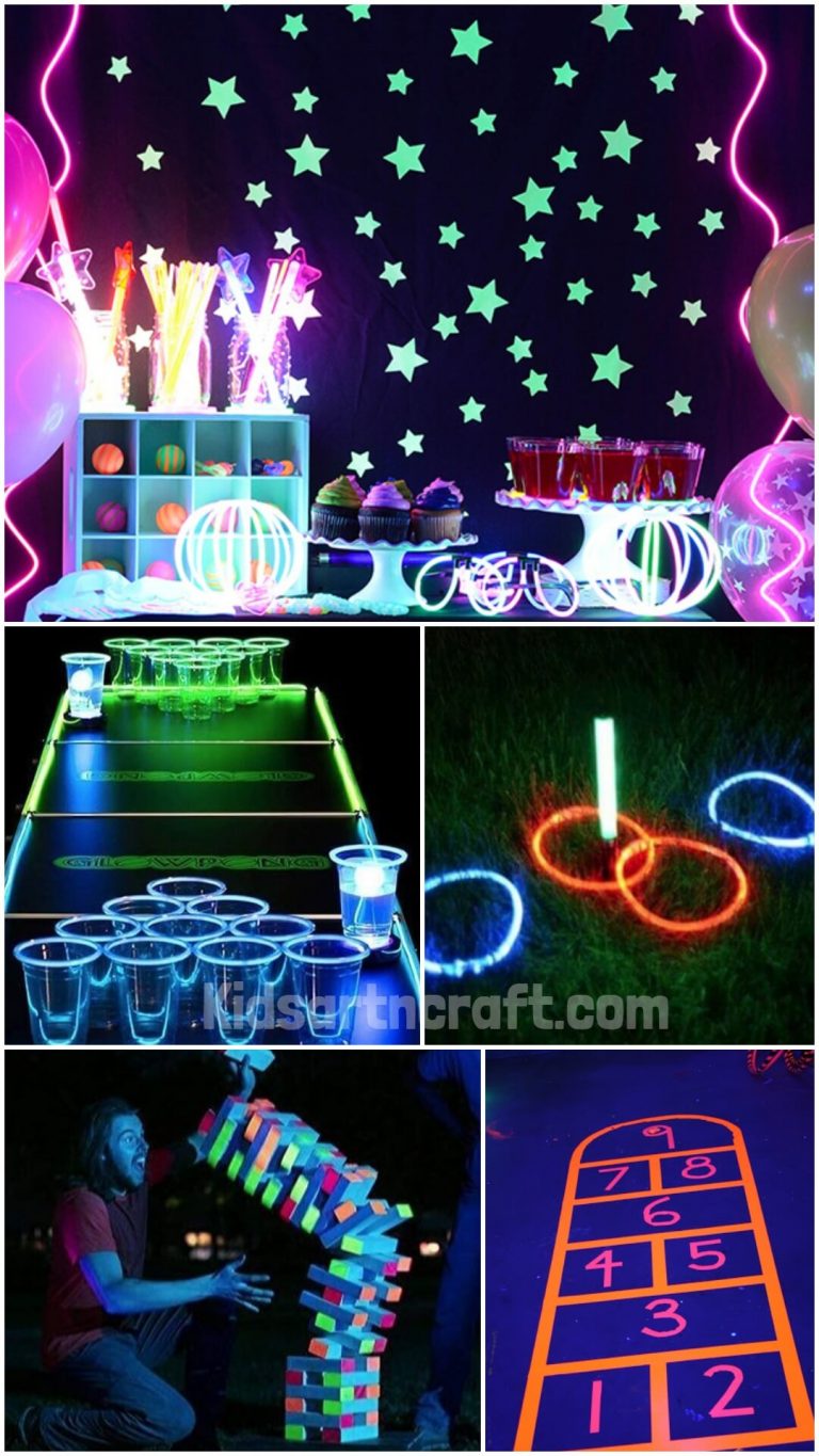 Glow In The Dark Party Games - Kids Art & Craft