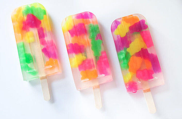Great Gummy Bear Ice Cream Popsicle For Kids To Enjoy