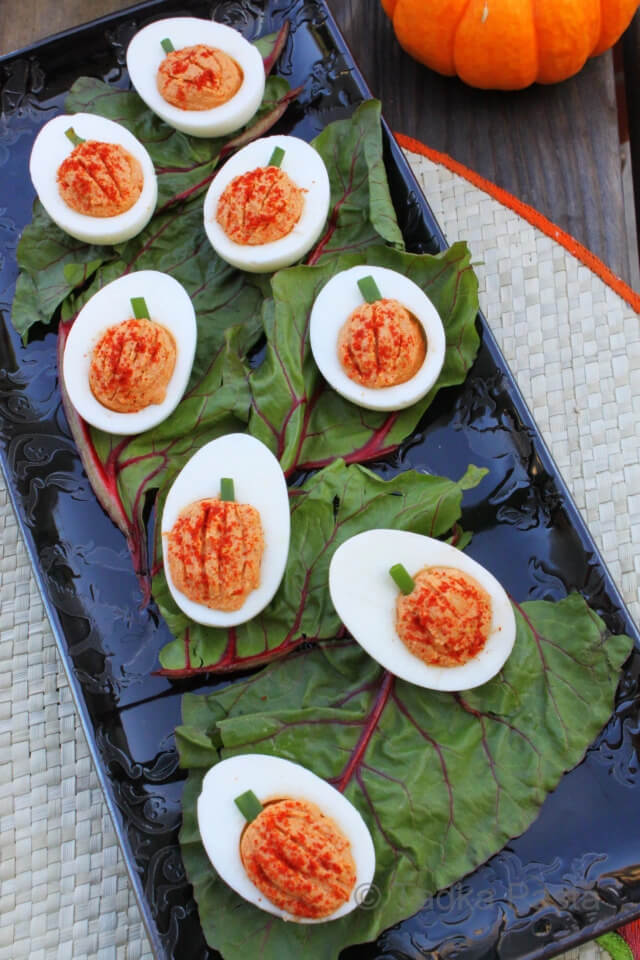 Halloween Food Decoration Ideas With Eggs & Pumpkins