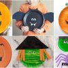 Halloween paper plate crafts for Toddlers