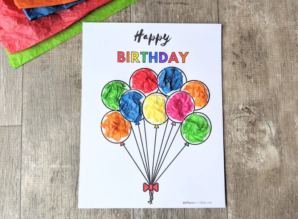 Handmade Birthday Card Craft Activity With Cardstock For PreschoolersDIY cardstock cards