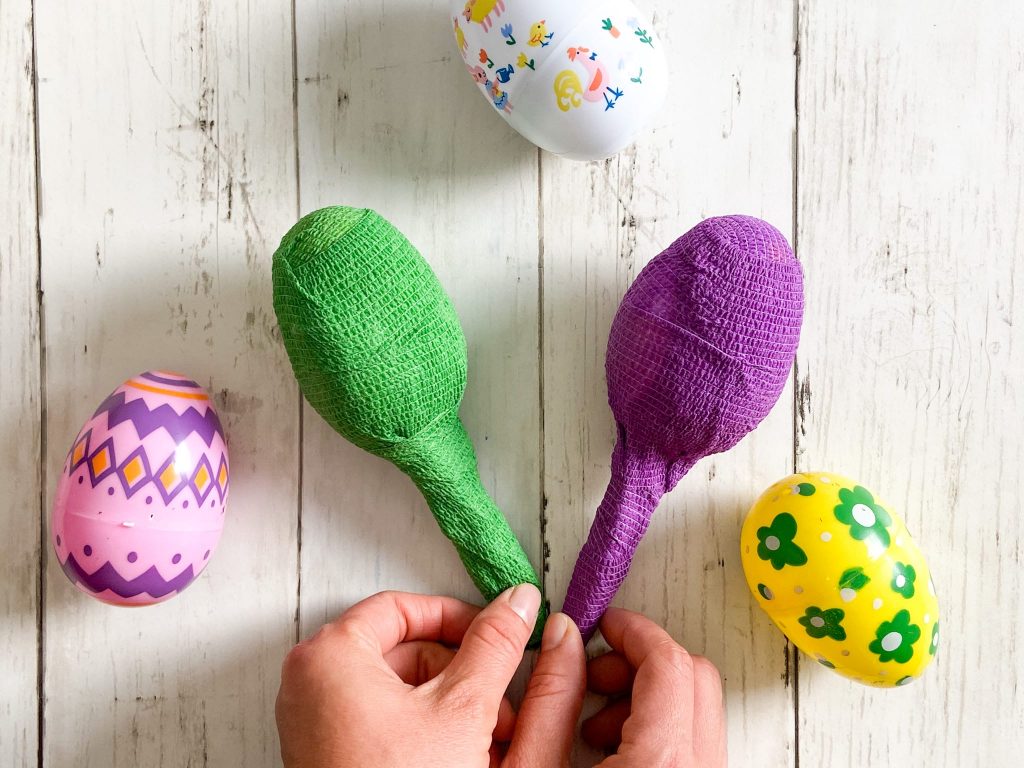 Handmade Easter Plastic Eggs Maracas For Fun Easter Egg Maracas Crafts