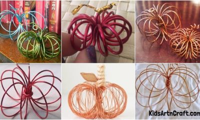 Handmade Floral Wire Pumpkin Crafts
