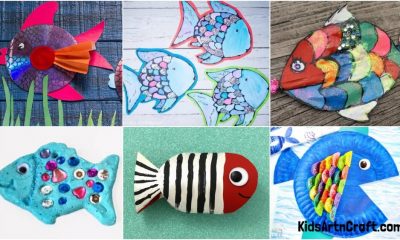 Handmade Glitter Paper Fish Craft Ideas