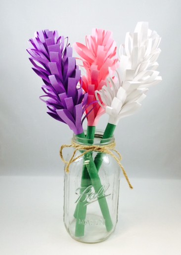Handmade Paper Hyacinth Flowers Bouquet For Decoration
