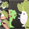 Hedgehog Leaf Art and Craft Step by Step Tutorial