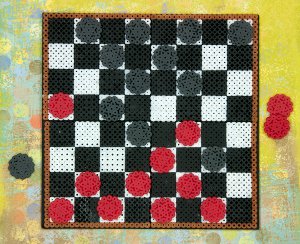 Homemade Checkerboard Game Craft Idea For Kids