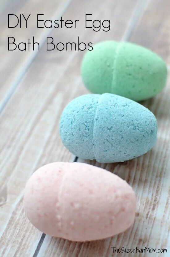 Homemade Easter Egg Bath Bombs Craft Idea For Cosmetics