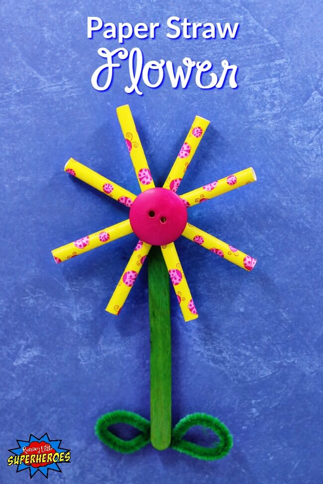 How To Make Beautiful Flower Craft Using Paper Straw