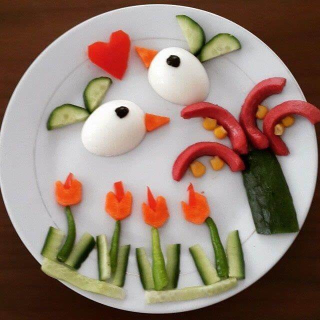 How To Make  Boiled Egg Art On Your Kid's PlateIdeas to Decoration Food in Your Kid's Plate