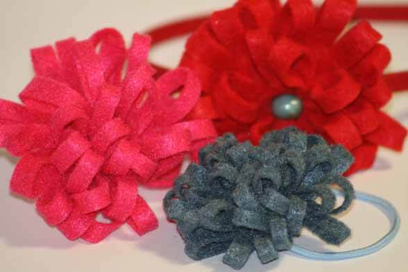 How To Make Felt Flowers For Hair Accessories