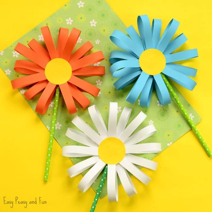How To Make Flowers Out Of Paper Straw Beautiful Flower Crafts Using Straw