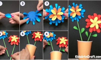 How to Make Paper Flower Craft With Paper Cup