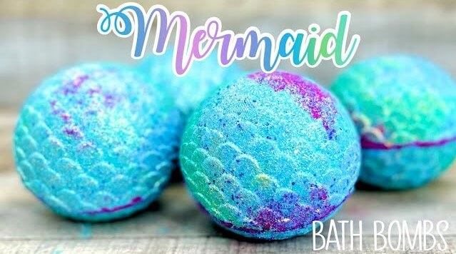 How to Make Sparkling Mermaid Egg Bath Bombs With Hidden Color