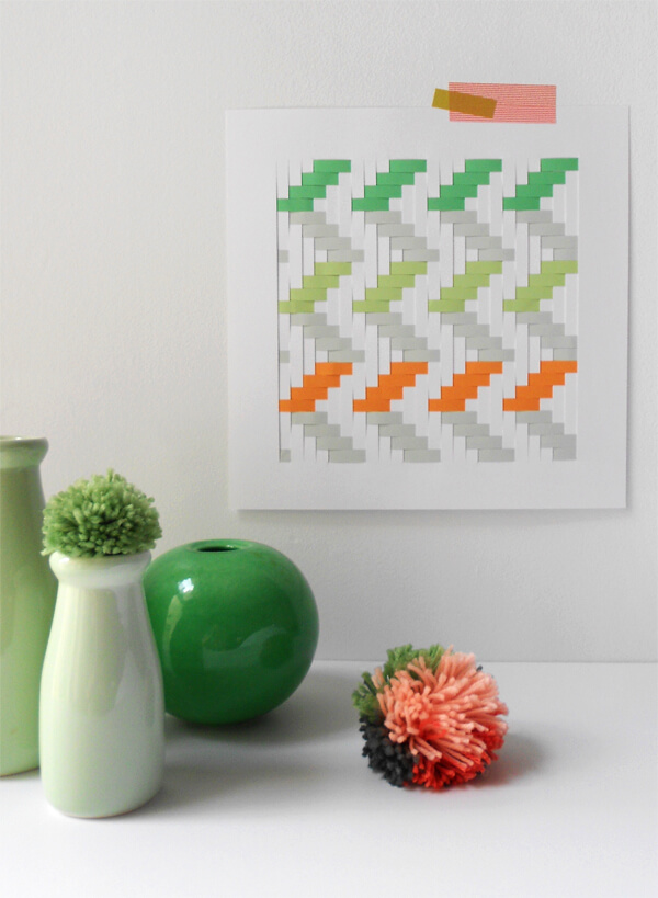 How to Make Woven Paper Artwork With Step-By-Step Instructions