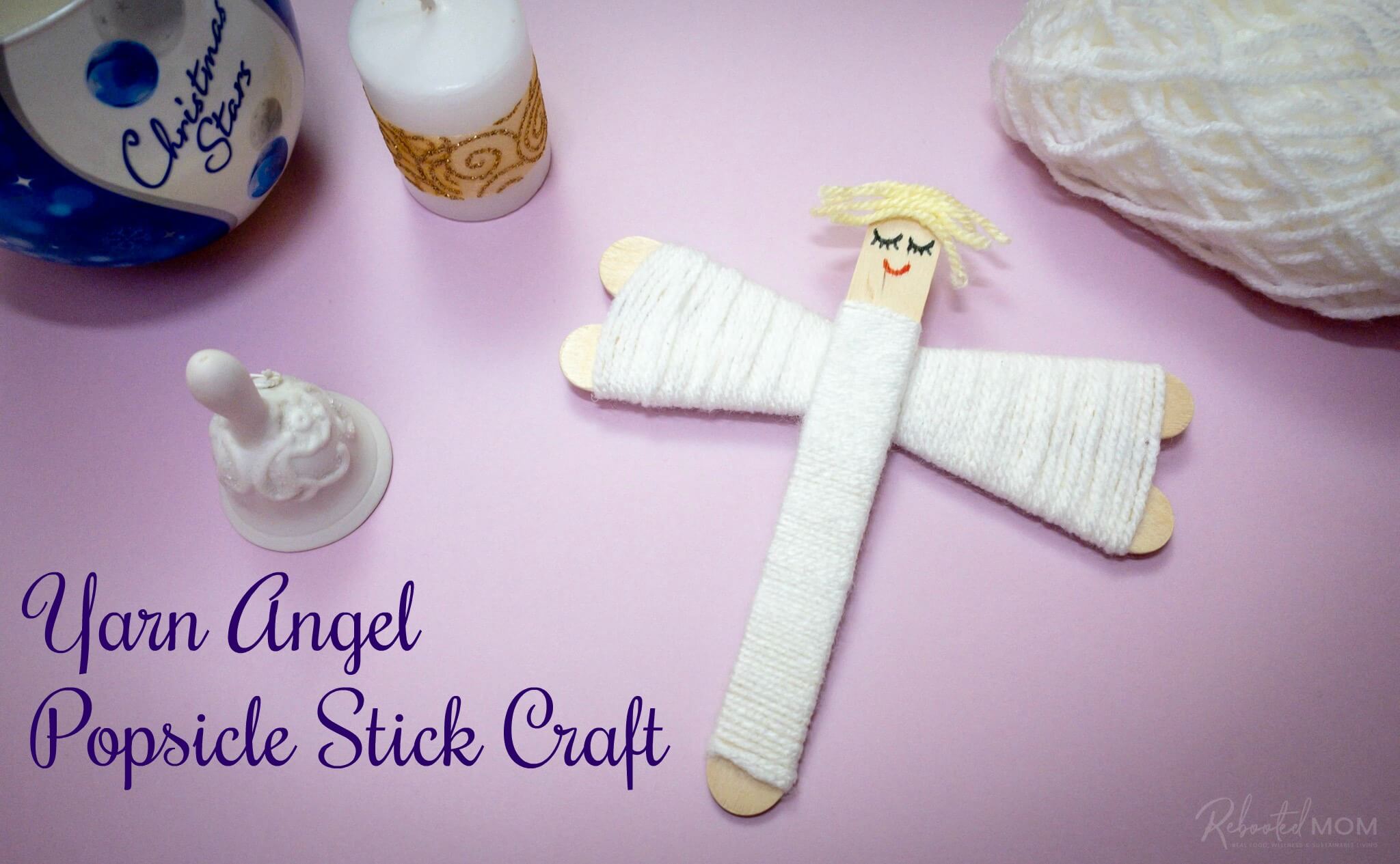 Ice Popsicle And Wool Angle Craft For Toddlers
