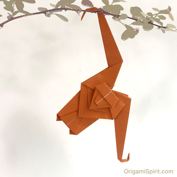 Interesting Origami Monkey Craft For School Project 