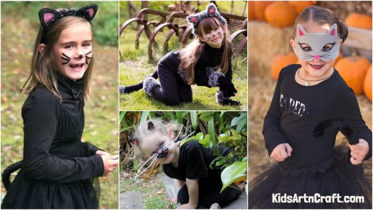 Kitty Cat Costume DIY Ideas for Kids - Kids Art & Craft