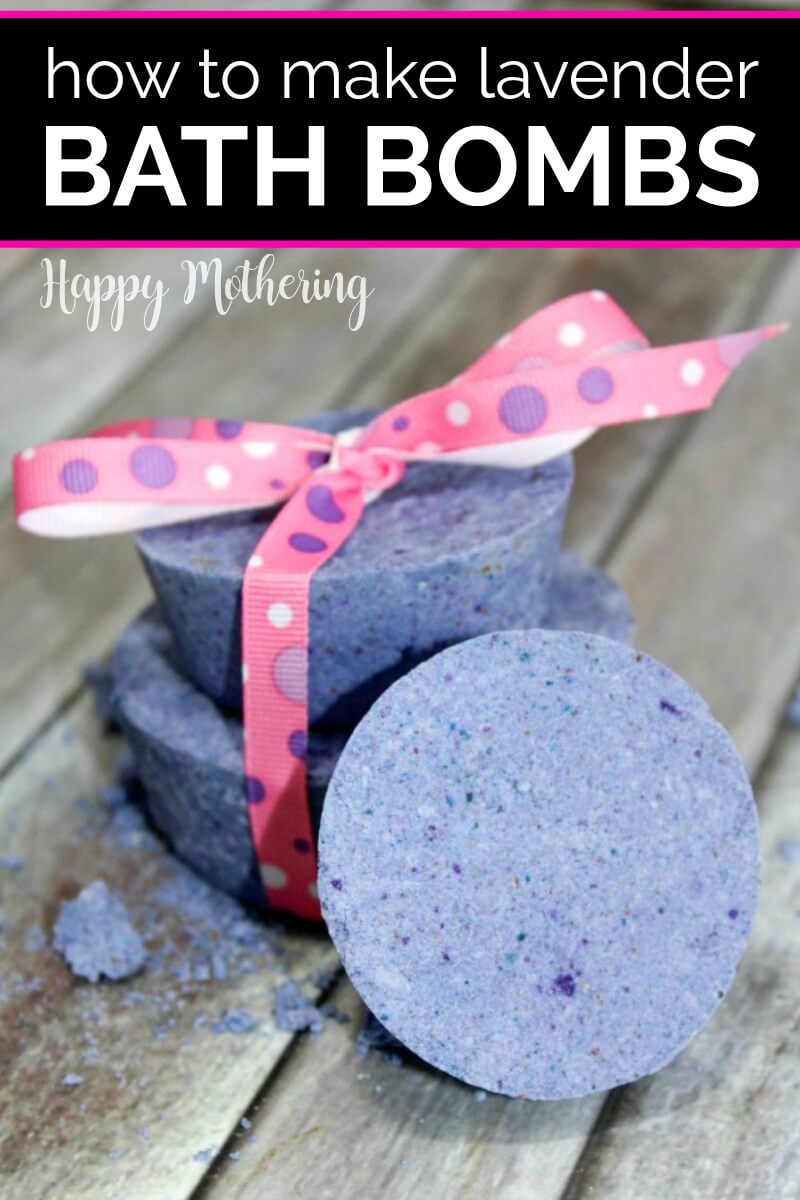 Lavender Bath Bombs Craft Project With Natural Ingredients At Home