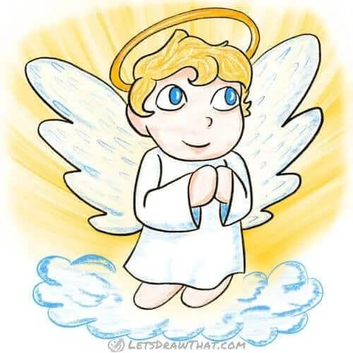 Lovely Angel Drawing Ideas For Kids Beautiful Angel Drawing Ideas For Kids