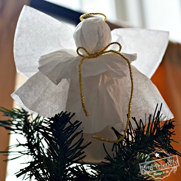 Lovely Coffee Filter & Paper Cup Angel Ornaments Craft DIYCoffee Filter Angel Ornaments