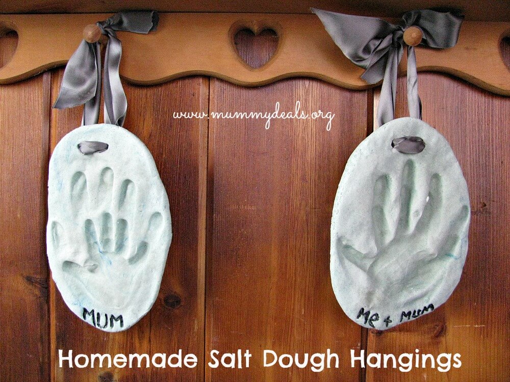 Lovely Mother's Day Salt Dough Mom &  Me Handprint Gift Idea
