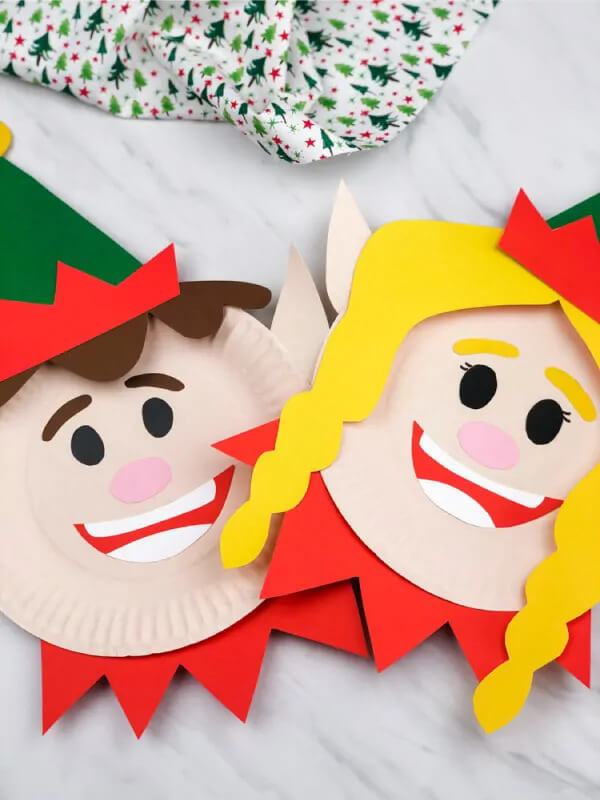Lovely Paper Plate Elf Craft Ideas for Toddlers