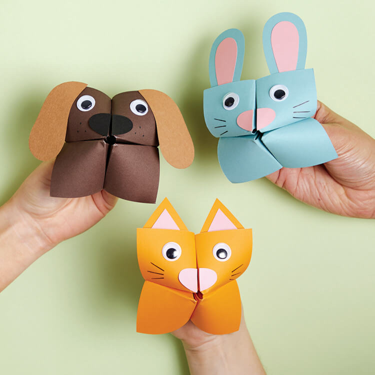 Lovely Pets Origami Paper Chatterbox Craft Ideas