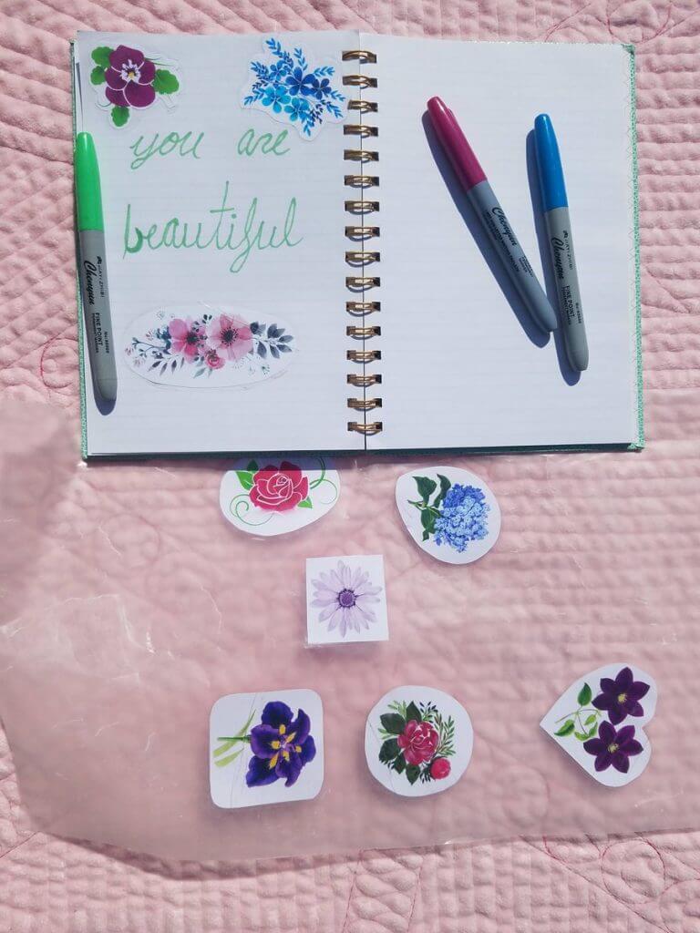 Lovely Printable Flowers DIY Sticker Ideas for Kids