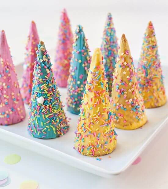 Magical Unicorn Horn-Shaped Food Decoration Idea For Birthday PartiesFood decoration ideas for birthday Party