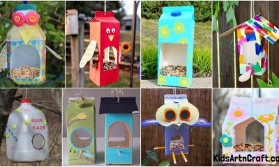 Milk Carton Bird Feeder Crafts