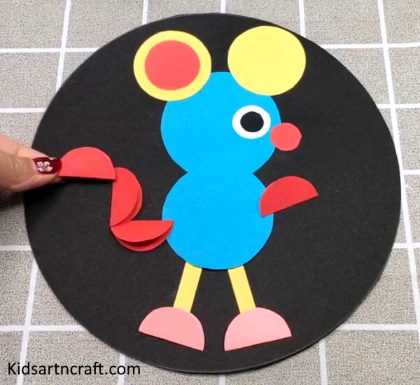 Instructions For Paper Circles Mouse Craft Idea For Kindergarteners