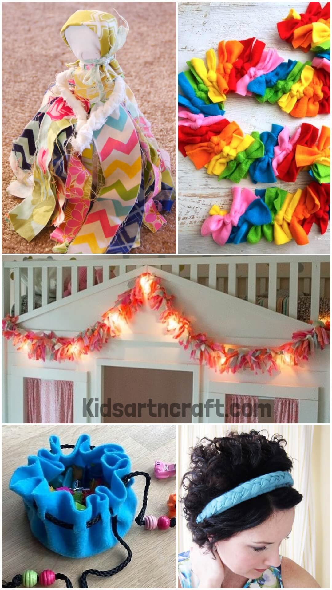 No-Sew Crafts With Fabric Scraps