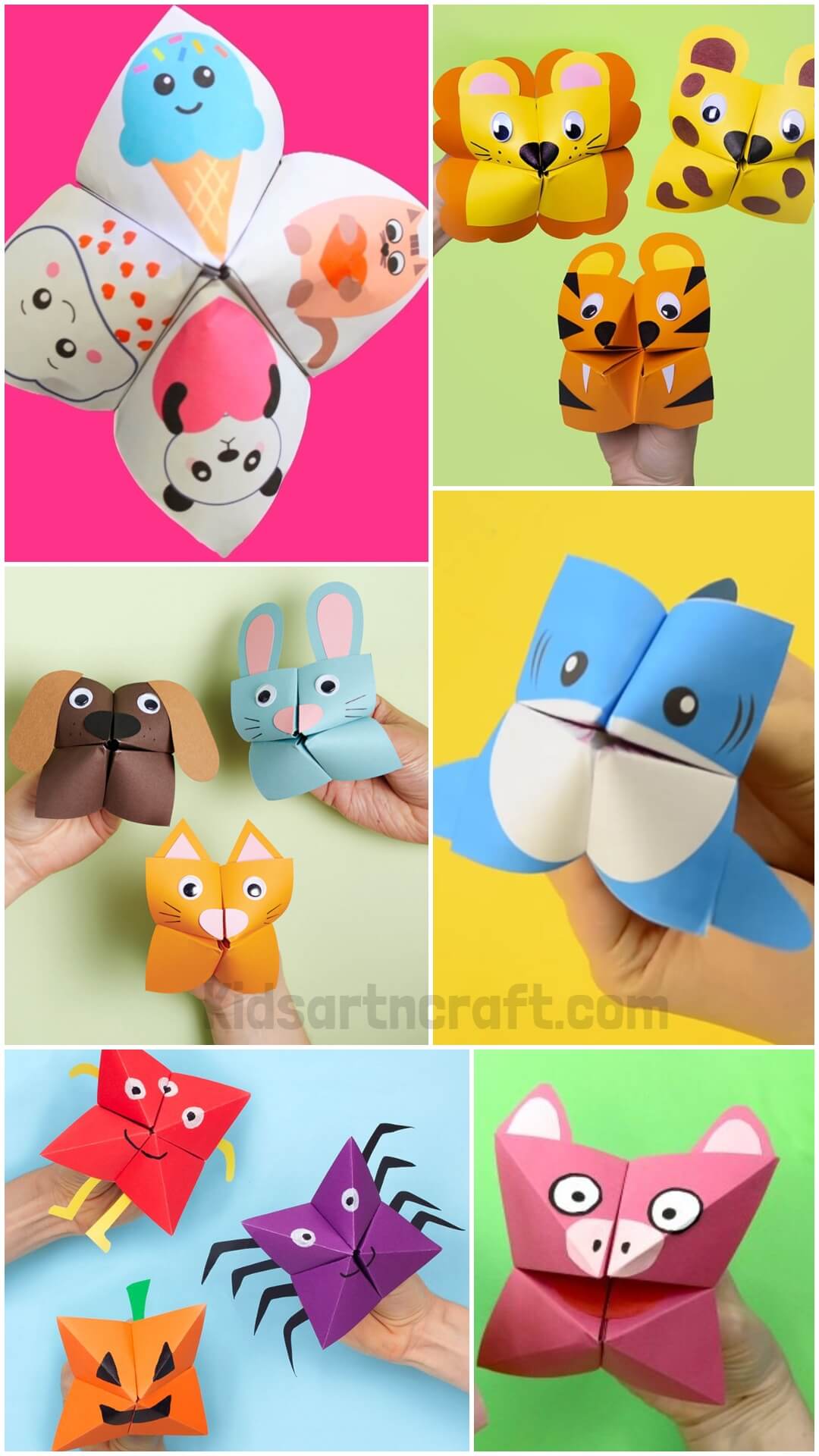 Origami Paper Chatterbox Craft Ideas Kids Art & Craft